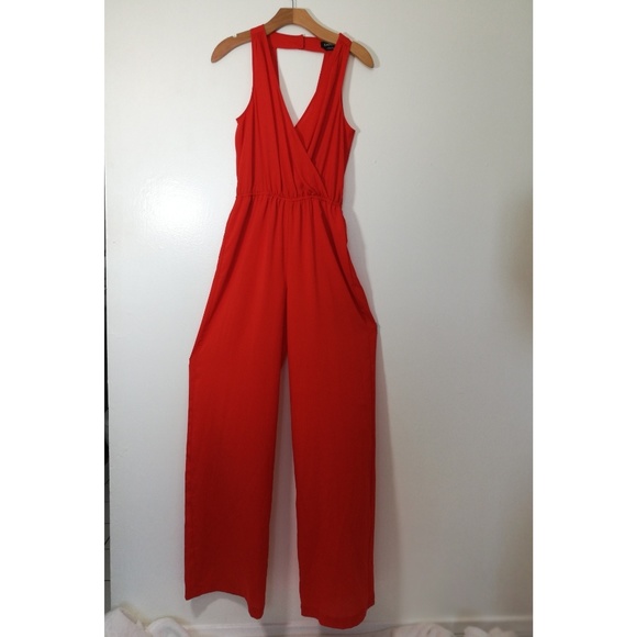Bebe Red Jumpsuit